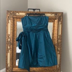 Teal mini dress